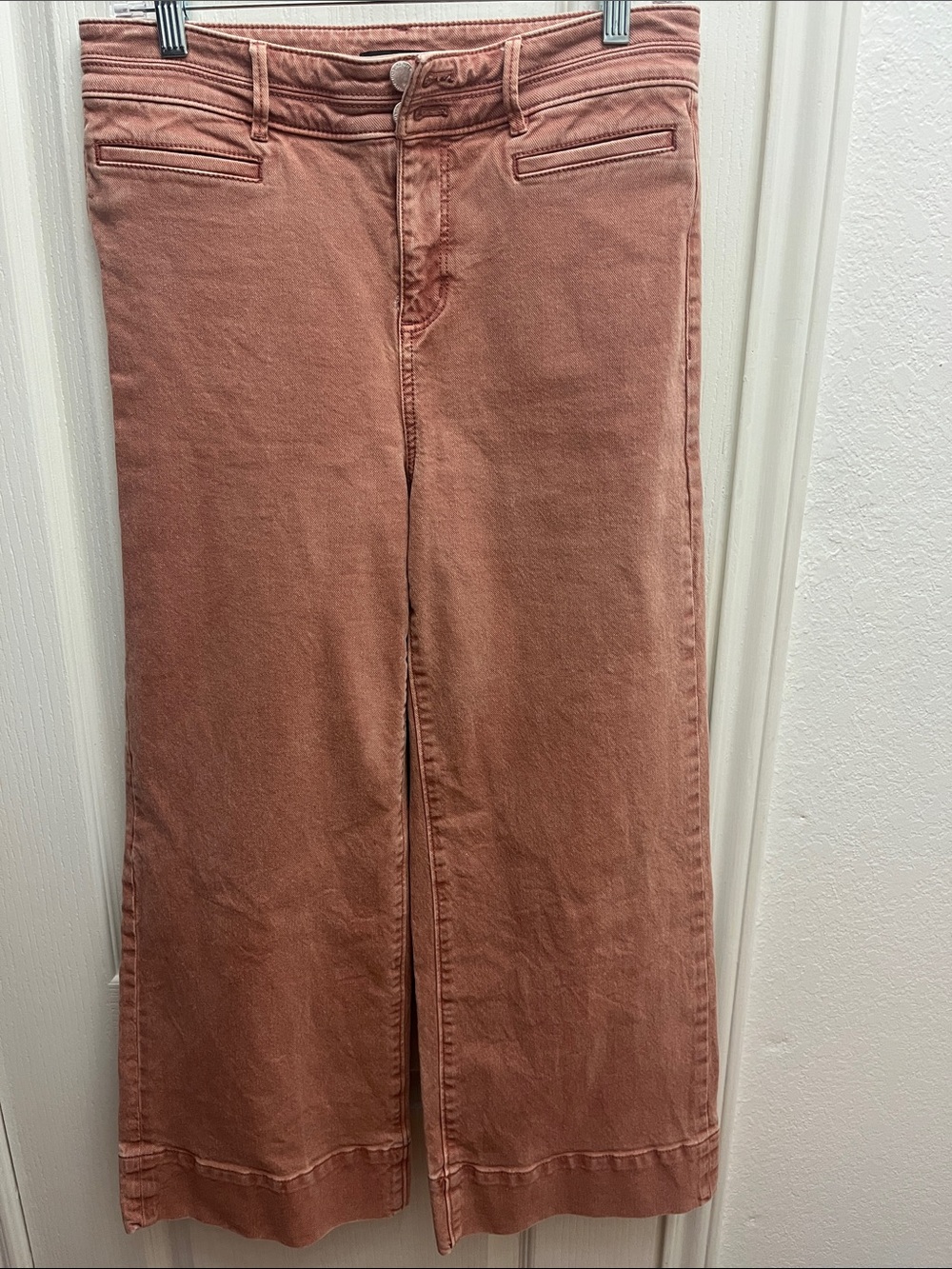Ann Taylor Rose-Toned Wide Leg Jeans